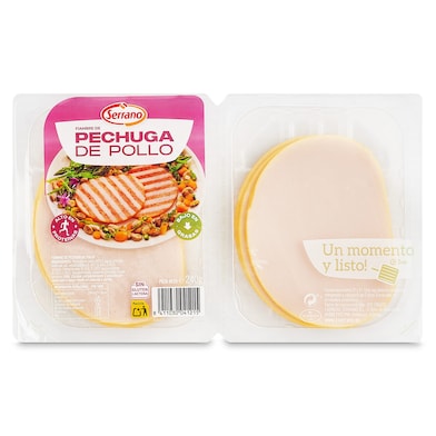 Fiambre de pechuga de pollo Serrano 240 g-0