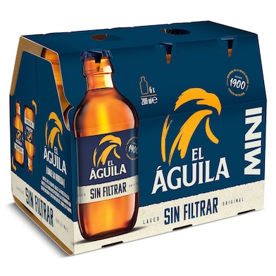 Cerveza sin filtrar El águila 6 x 20 cl-0 Cerveza sin filtrar El águila 6 x 20 cl-0