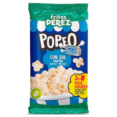 Palomitas con sal para microondas Fritos Pérez 300 g-0 Palomitas con sal para microondas Fritos Pérez 300 g-0
