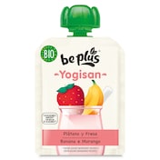 Alimento infantil de fresa y plátano bio Be plus 90 g