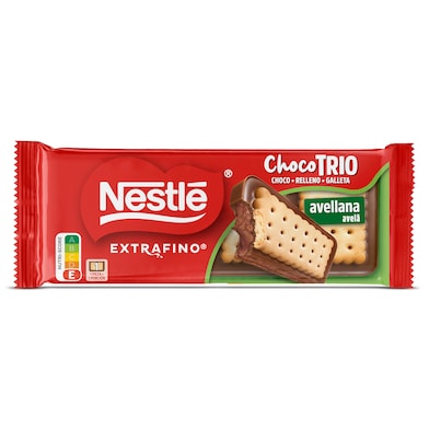 Chocotrio con avellana Nestlé Extrafino 90 g-0 Chocotrio con avellana Nestlé Extrafino 90 g-0