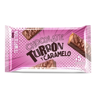 Barritas de chocolate, turrón y caramelo Dia Temptation 200 g-0 Barritas de chocolate, turrón y caramelo Dia Temptation 200 g-0