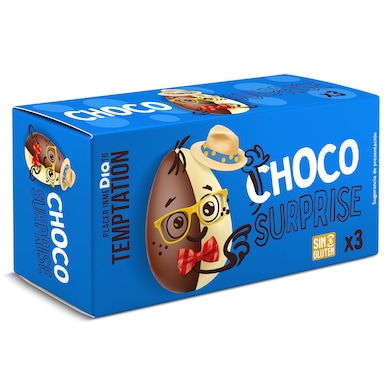 Huevo de chocolate con sorpresa Dia Temptation 60 g-0 Huevo de chocolate con sorpresa Dia Temptation 60 g-0