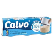 Atún claro en aceite de girasol Calvo 3 x 52 g