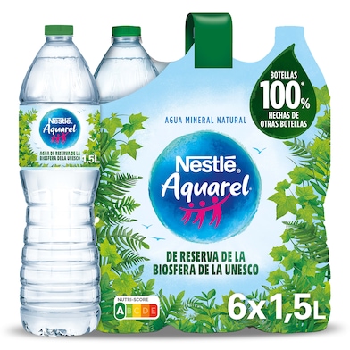 Agua mineral Aquarel pack 6 x 1.5 L-0 Agua mineral Aquarel pack 6 x 1.5 L-0