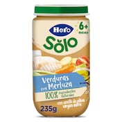 Puré de verduritas con merluza Hero 235 g