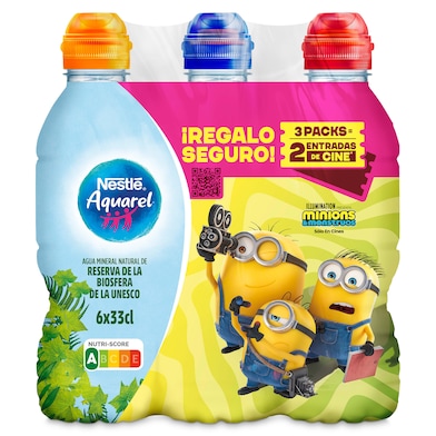 Agua mineral Aquarel pack 6 x 330 ml-0 Agua mineral Aquarel pack 6 x 330 ml-0