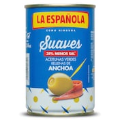 Aceitunas rellenas de anchoa suaves La Española 130 g