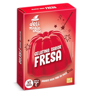 Gelatina sabor fresa Dia Delimagic 170 g-0