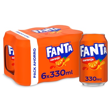 Fanta de naranja 6 x 330 ml-0