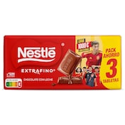 Chocolate con leche Nestlé Extrafino 3 x 125 g