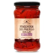 Pimientos del piquillo en tiras con ajo Dia Vegecampo 225 g