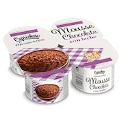Mousse de chocolate con leche Dia Caprichoso 4 x 60 g