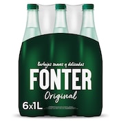 Agua mineral con gas Fonter pack 6 x 1 L