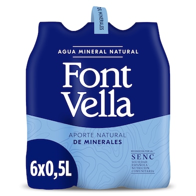 Agua mineral Font Vella pack 6 x 500 ml-0 Agua mineral Font Vella pack 6 x 500 ml-0