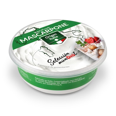 Queso mascarpone Dia Selección Mundial 250 g-0 Queso mascarpone Dia Selección Mundial 250 g-0