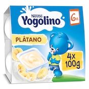 Postre lácteo de plátano Nestlé Yogolino 4 x 100 g