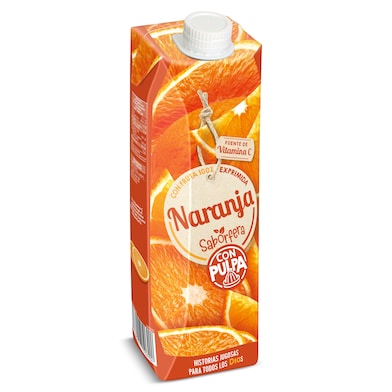 Zumo de naranja con pulpa Dia Saborfera 1 L-0 Zumo de naranja con pulpa Dia Saborfera 1 L-0