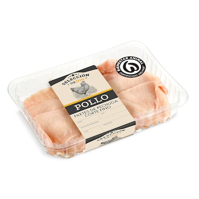 Pechuga de pollo corte fino Selección de Dia 600 g aprox.-0