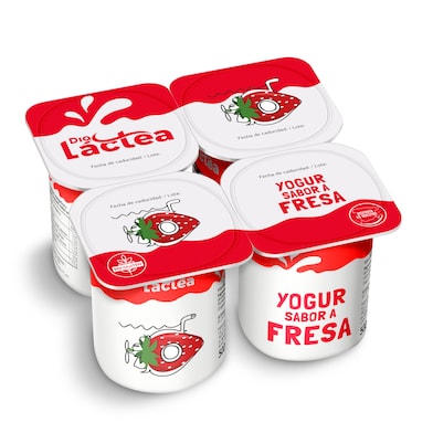 Yogur sabor fresa Dia Láctea 4 x 125 g-0