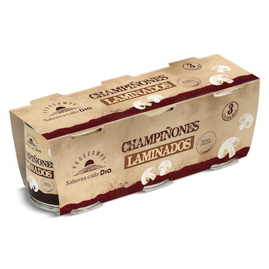 Champiñón laminado Dia Vegecampo 3 x 105 g-0
