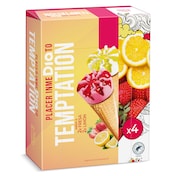 Conos de fresa o limón Dia Temptation 4 x 68 g