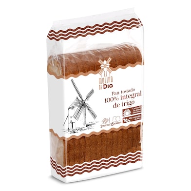 Pan tostado integral El Molino de Dia 270 g-0 Pan tostado integral El Molino de Dia 270 g-0