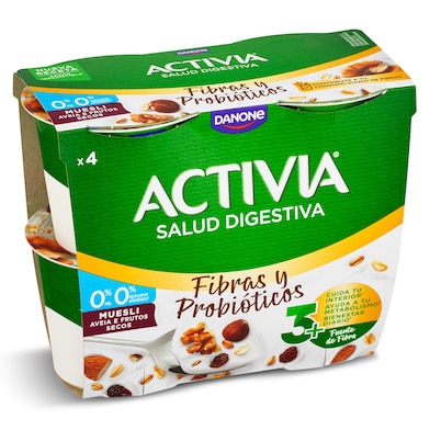 Bífidus con muesli desnatado Activia 4 x 115 g-0 Bífidus con muesli desnatado Activia 4 x 115 g-0