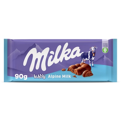 Chocolate con leche bubbly Milka 90 g-0
