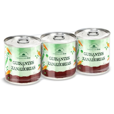 Guisantes y zanahorias Dia Vegecampo 3 x 130 g-0 Guisantes y zanahorias Dia Vegecampo 3 x 130 g-0