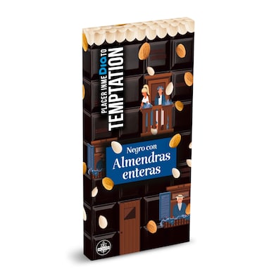Chocolate negro con almendras enteras Dia Temptation 200 g-0