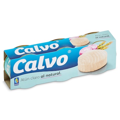 Atún claro al natural Calvo 3 x 56 g-0