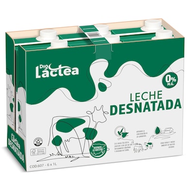 Leche desnatada Dia Láctea pack 6 x 1 L-0