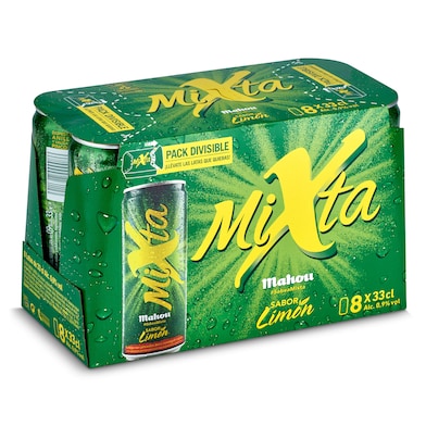 Cerveza con limón Mahou Mixta pack 8 x 33 cl-0