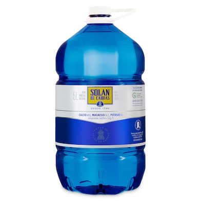 Agua mineral Solán de Cabras 5 L-0 Agua mineral Solán de Cabras 5 L-0