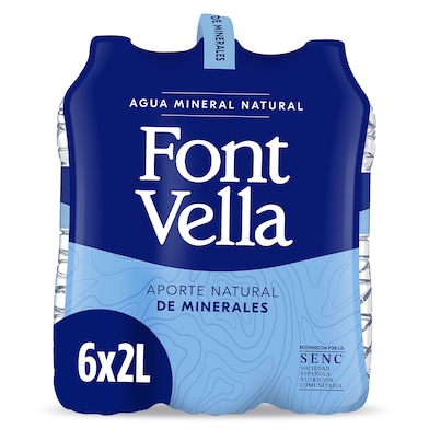 Agua mineral Font Vella pack 6 x 2 L-0 Agua mineral Font Vella pack 6 x 2 L-0