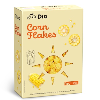 Cereales copos de maíz corn flakes Gran Dia 500 g-0