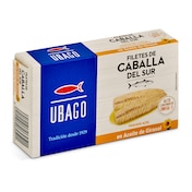 Filetes de caballa del sur en aceite de girasol Ubago 65 g