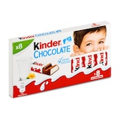 Barritas de chocolate con leche Kinder 100 g