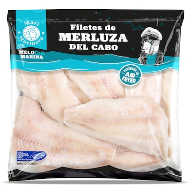 Filetes de merluza del cabo sin piel MSC Dia Mari Marinera 600 g-0