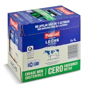 Leche entera Pascual pack 6 x 1 L