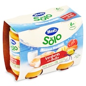 Puré de verduritas con pollo Hero 2 x 190 g