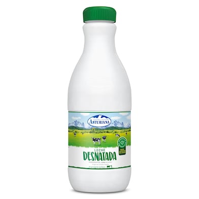 Leche desnatada Asturiana botella 1.5 L-0 Leche desnatada Asturiana botella 1.5 L-0