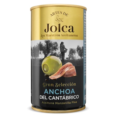 Aceitunas rellenas de anchoa del cantábrico Jolca 150 g-0 Aceitunas rellenas de anchoa del cantábrico Jolca 150 g-0
