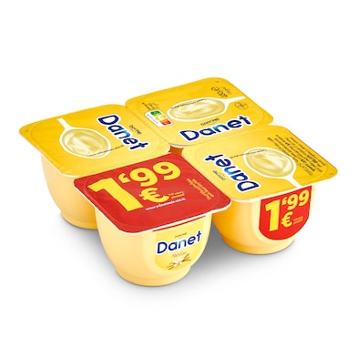 Natillas de vainilla Danet 4 x 120 g-0 Natillas de vainilla Danet 4 x 120 g-0