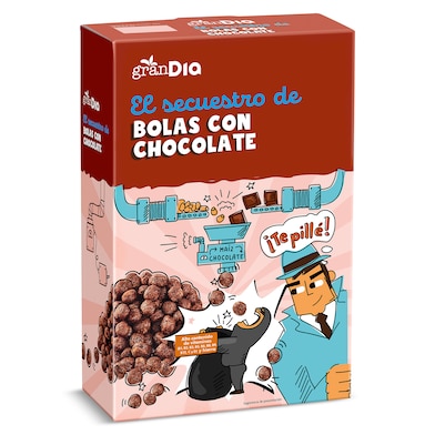 Cereales de bolas con chocolate Gran Dia 500 g-0
