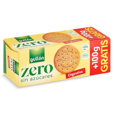 Galletas digestive sin azúcares Gullón 400 g-0