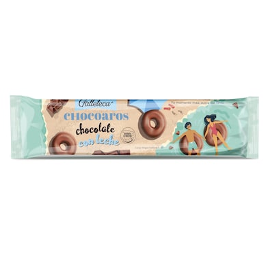 Roscos de galleta con chocolate con leche chocoaros Galleteca de Dia 128 g-0 Roscos de galleta con chocolate con leche chocoaros Galleteca de Dia 128 g-0