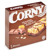 Barritas de cereales con chocolate con leche Corny 150 g