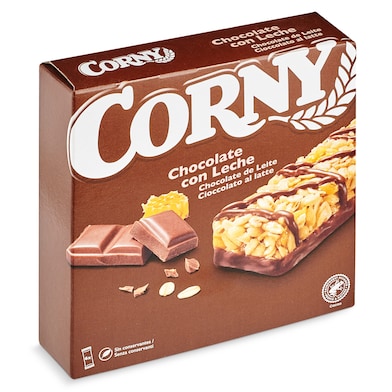 Barritas de cereales con chocolate con leche Corny 150 g-0 Barritas de cereales con chocolate con leche Corny 150 g-0